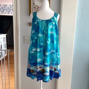 Anthropologie Maeve Cross Back Mini Dress size small